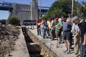 The PAF visited the West Shipyard excavation sponsored by the Delaware River Waterfront Corporation. PAF is a Consulting Party on several city, state, and federal development projects.