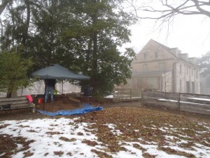 Philadelphia-Bartram-Garden-Excavation-Snow