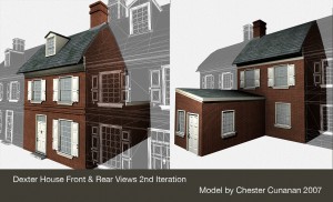 Dexter House front and rear Philadelphia Archaeology
