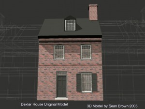 Dexter House original model Philadelphia archaeology